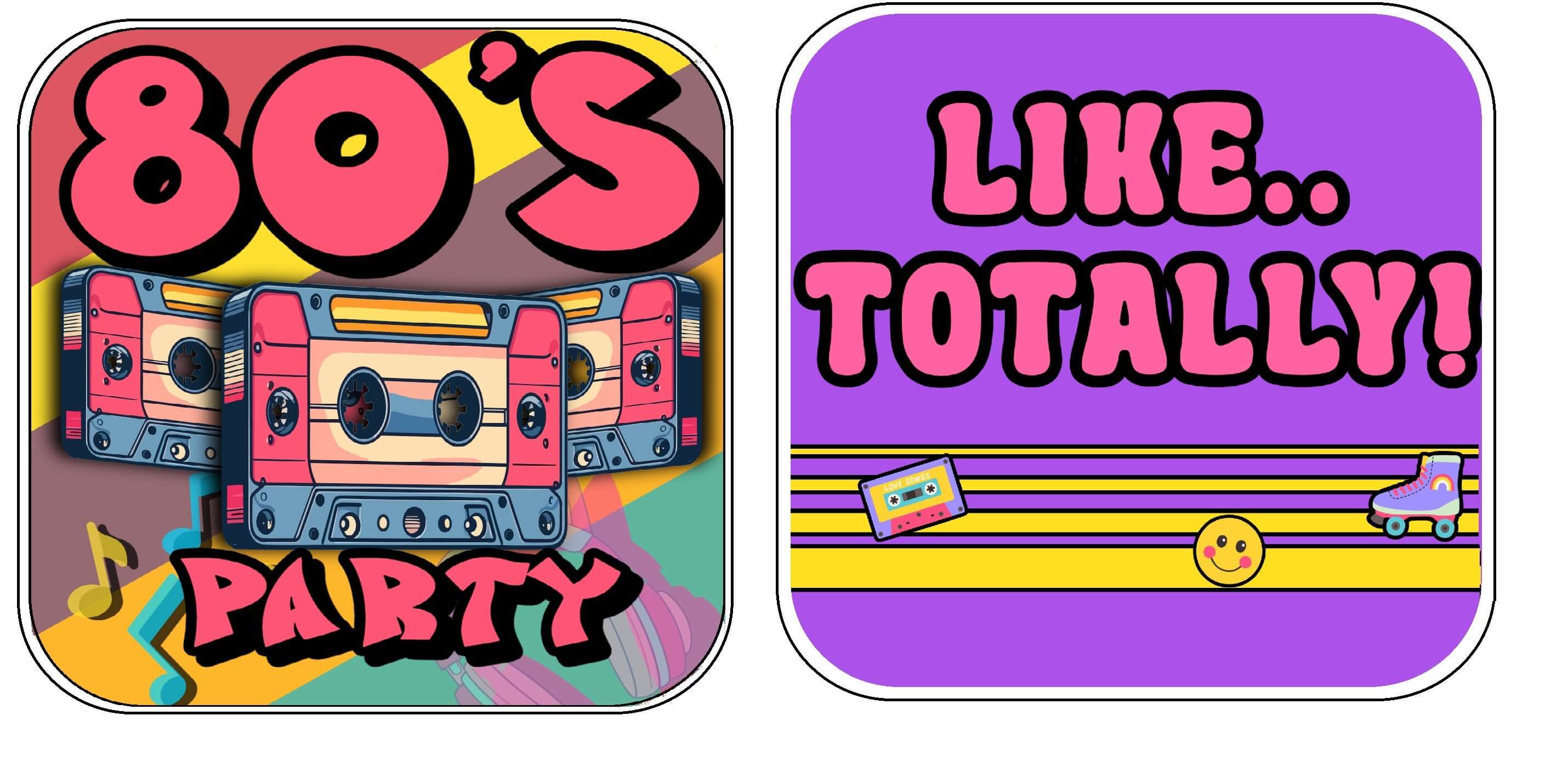 80's Party Prop Set