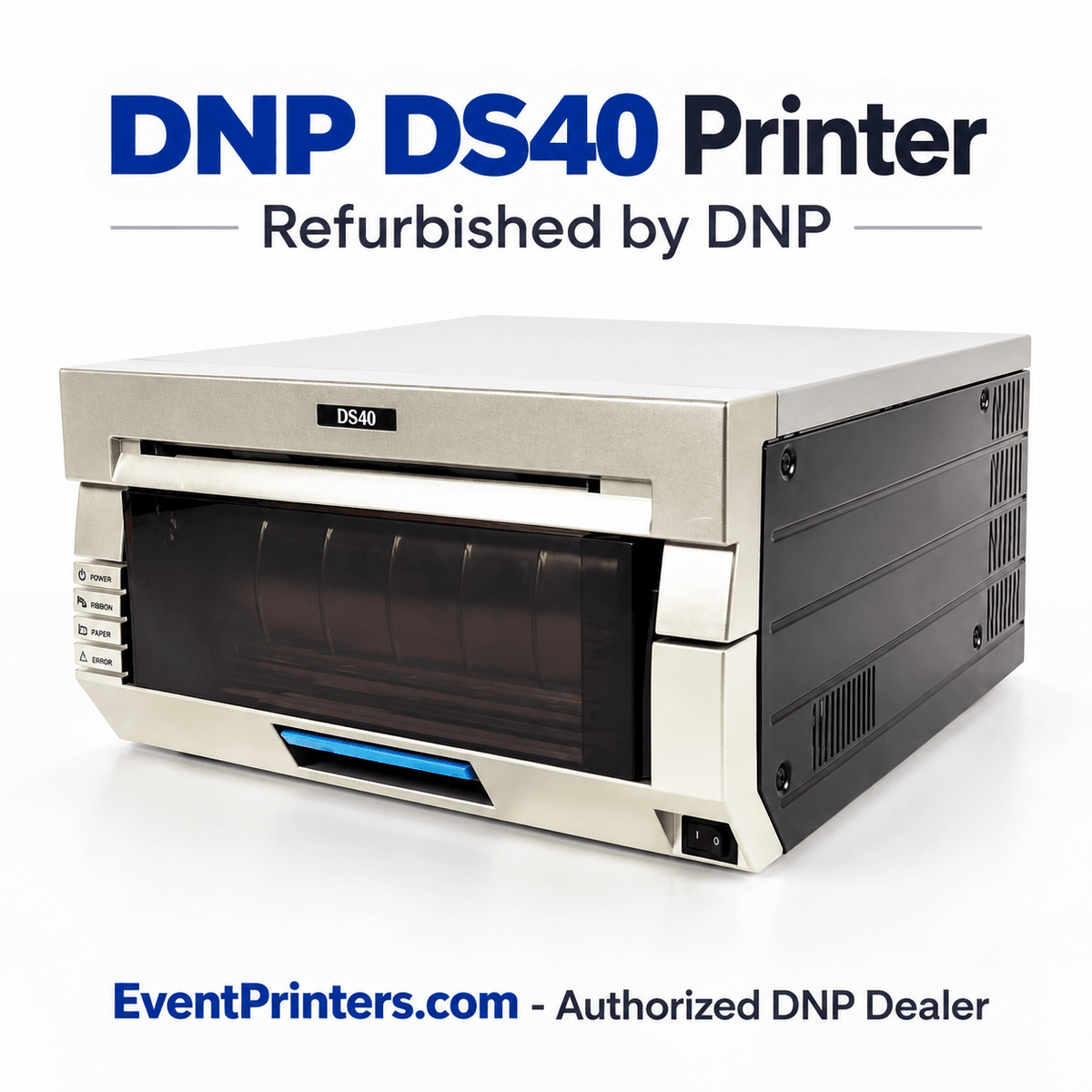 DNP DS40 Refurbished Printer BUNDLE with 4X6 Standard Media and Metallic 6x8 Media (Refurbished by DNP)