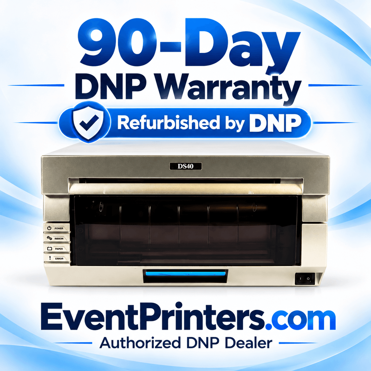 DNP DS40 Photo Printer Refurbished with 90-Day Warranty - Ideal for photobooth - authorized dnp dealer