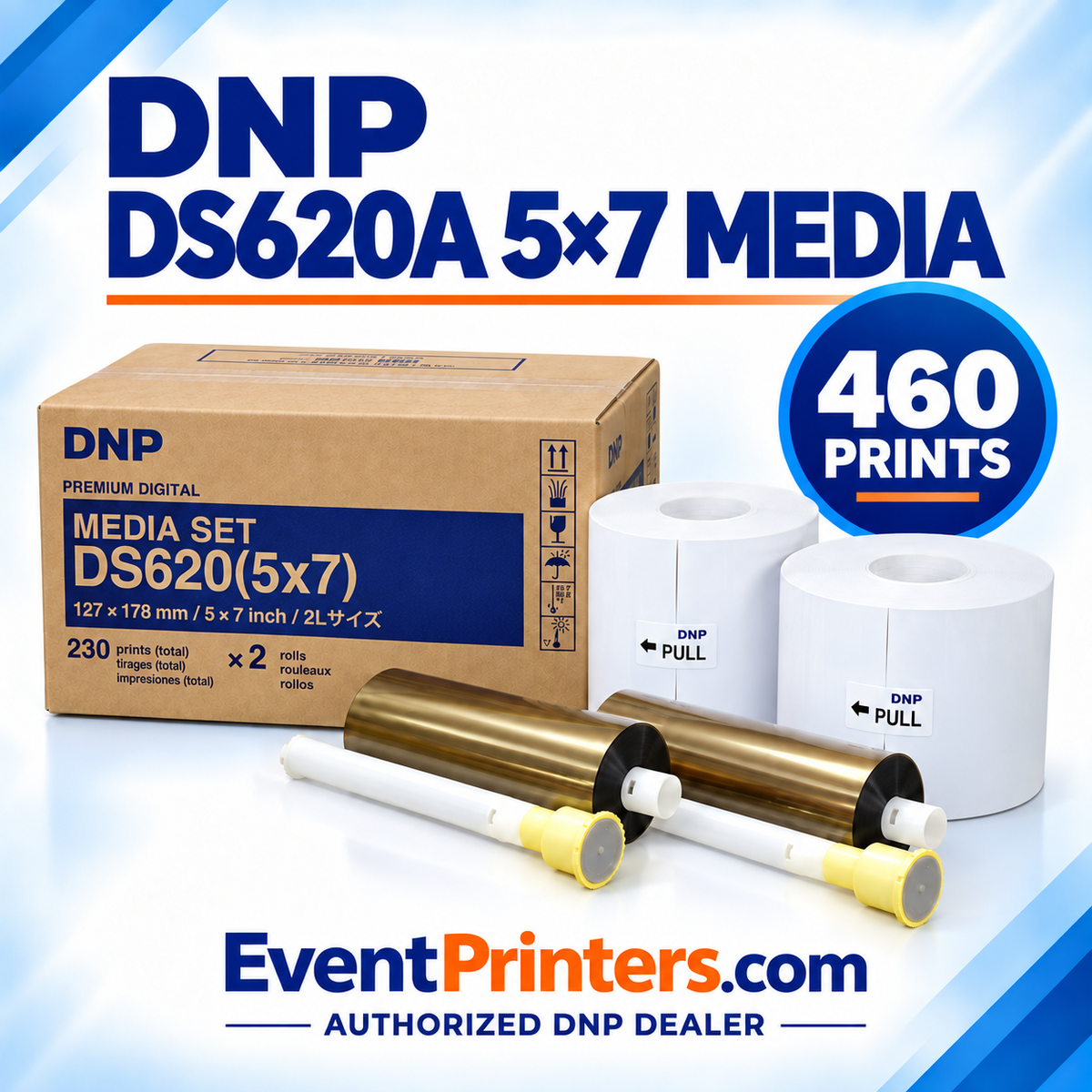 DNP DS620A 5×7 Media - Paper and Ribbon print Kit