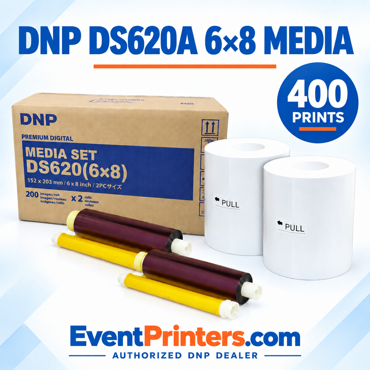 DNP DS620A 6×8 Media - paper and ribbon print kit