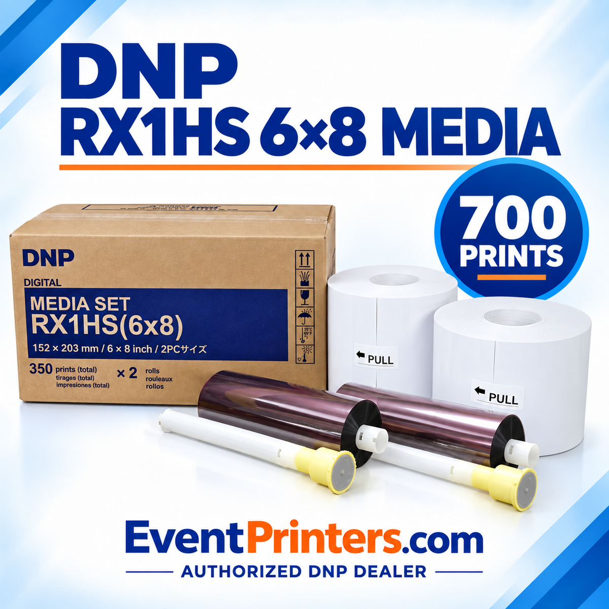 DNP RX1HS and RX1 6x8 Media - Paper and Ribbon Print Kit