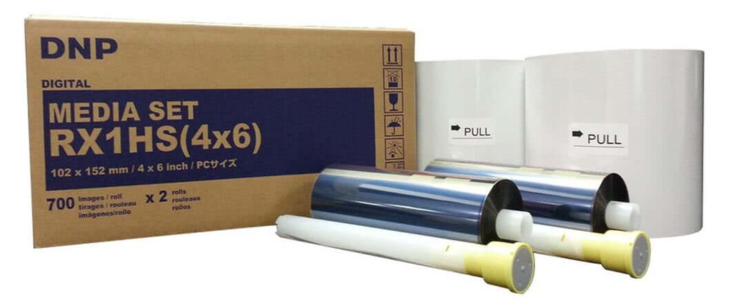 DNP DS-RX1HS Photo Printer + 3 Boxes 4x6 Media (4200 Prints)