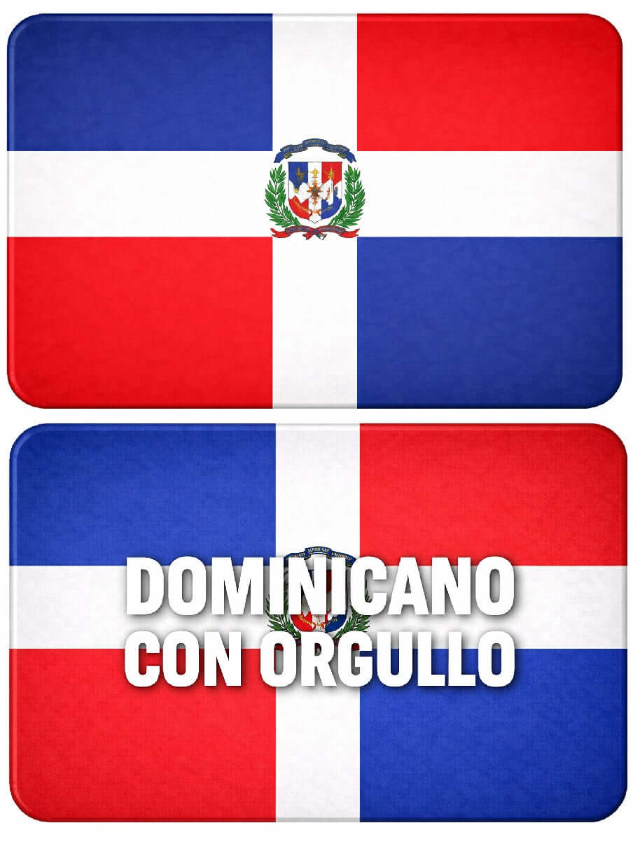 SPANISH DOMINICANO Collection - Photo Booth Sign Props in Spanish - Set of 5 - Double sided (Copy) with Dominican flag design