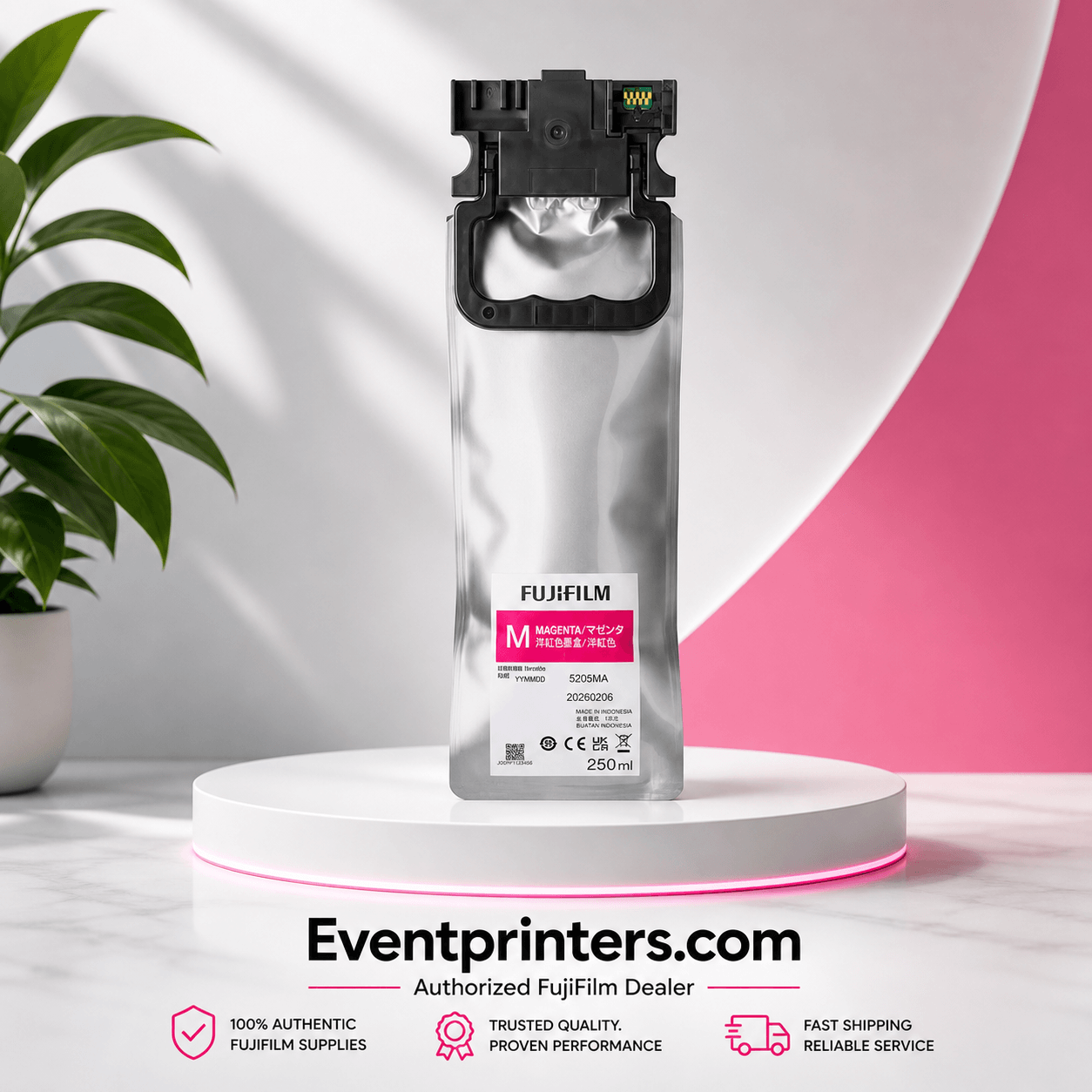 Fujifilm DX400W Ink Supply (250ml) – Fuji ink pouch Magenta