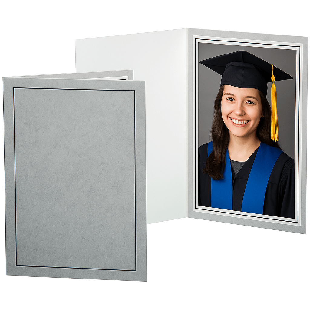 Gray Marble 8x10 Photo Folder for events and graduation