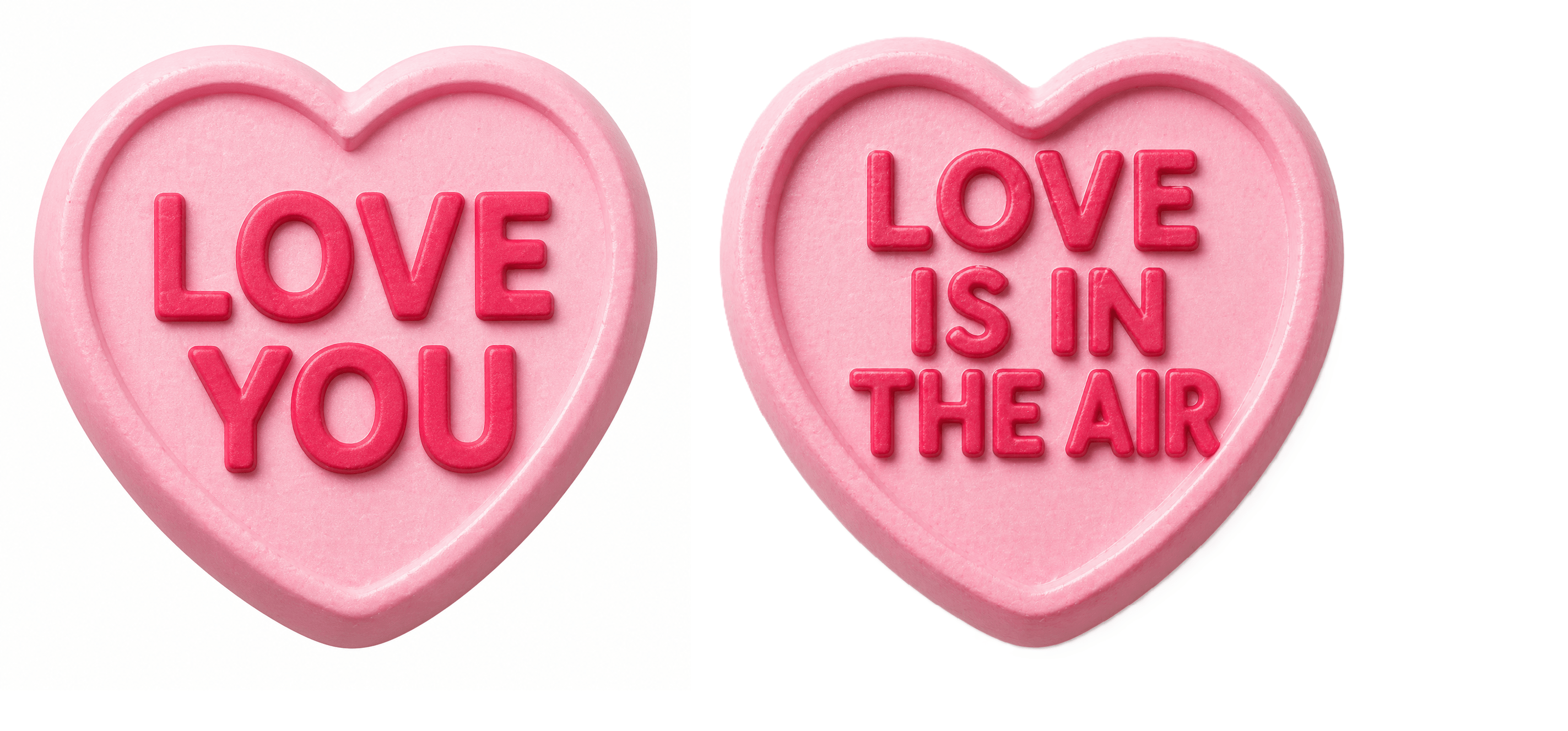 Ultimate hearts Wedding Set Photo Booth Props featuring heart-shaped PVC props with love sayings.