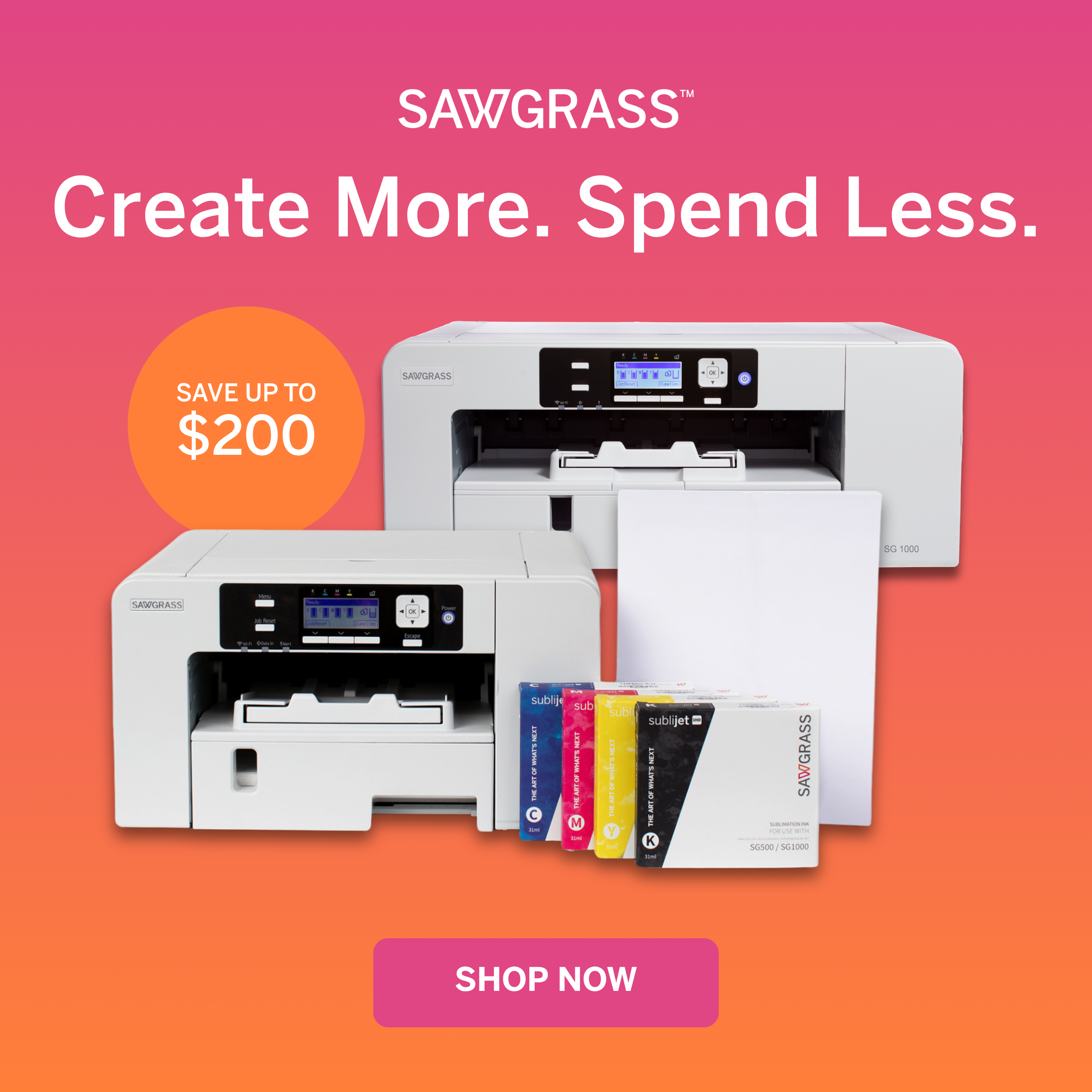 Sawgrass SG500 SG1000 Printer Black Friday