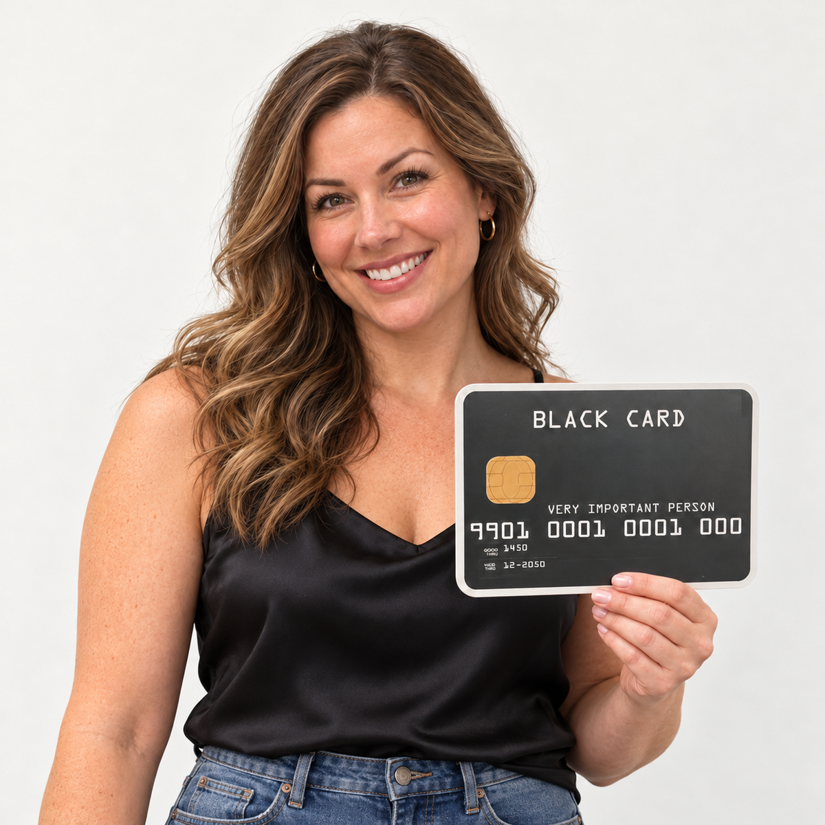 Photo Booth Prop - Black Credit Card PVC Prop