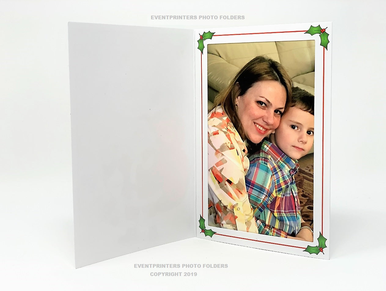 Christmas 4x6 photo folder with santa claus