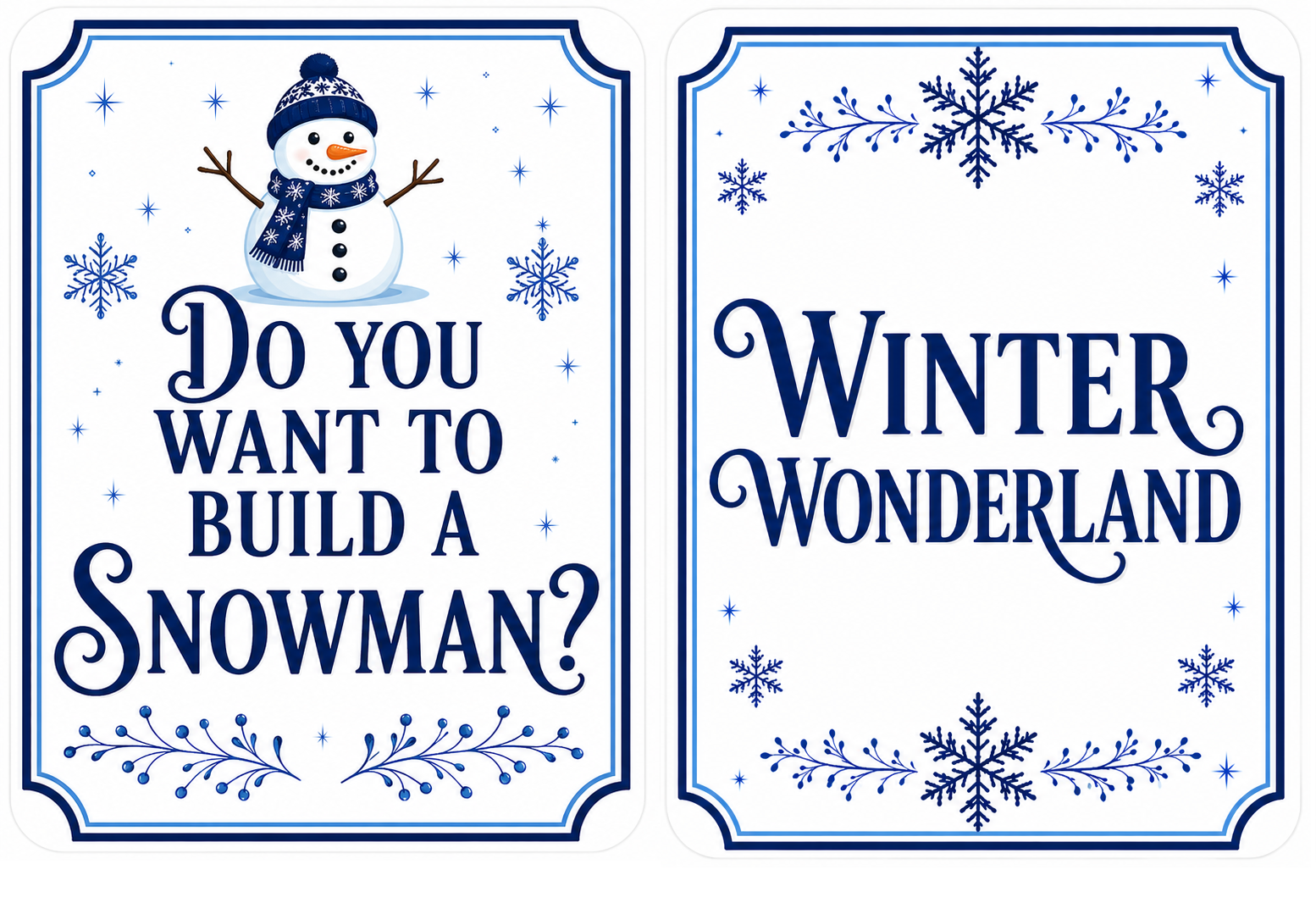 Holiday Corporate - Photo Booth Sign Props . Set of5 - Double Sided