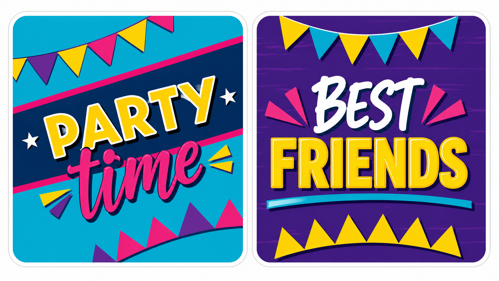 Ultimate Birthday Set Photo Booth Props featuring colorful party signs for festive celebrations.