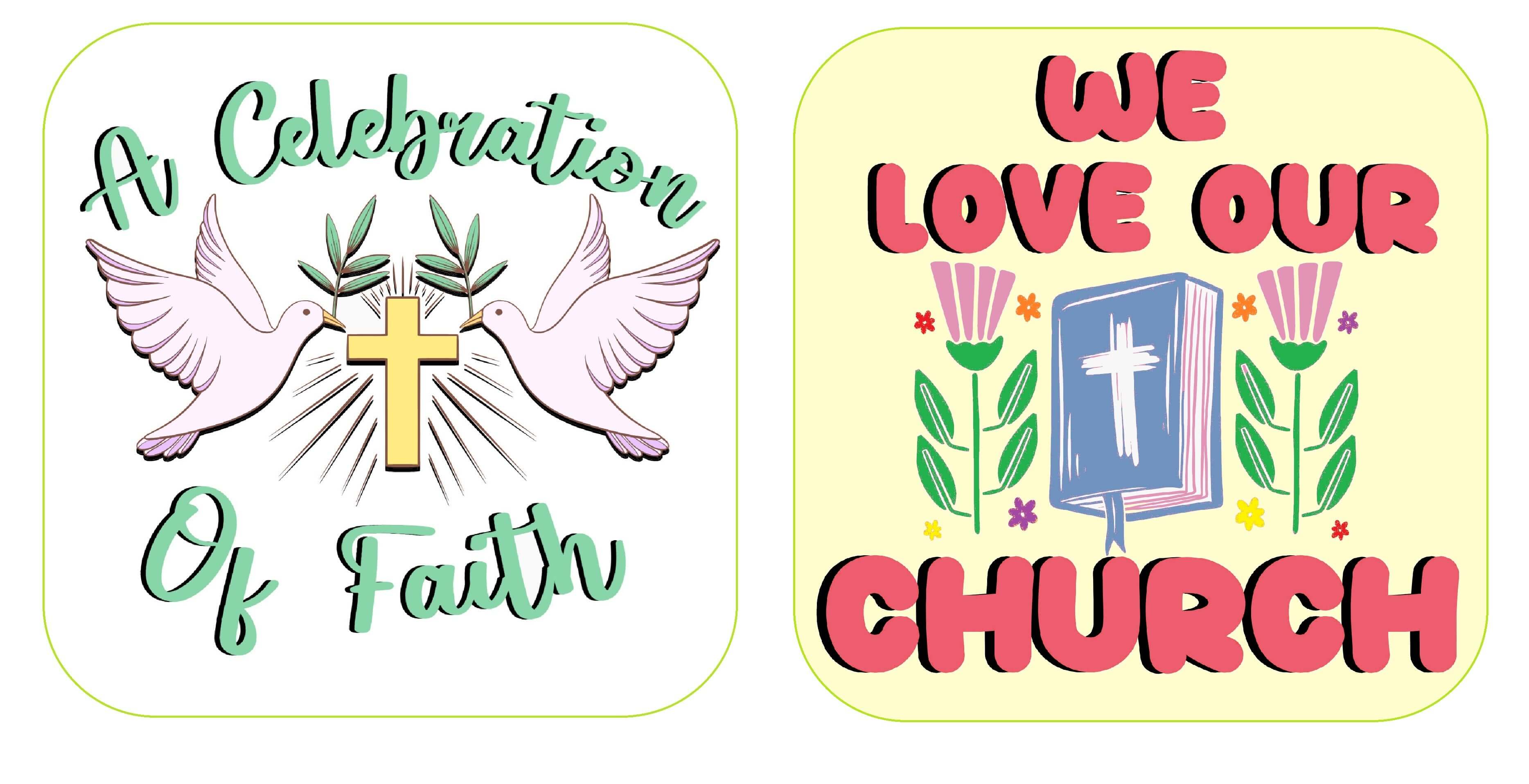 Church/ Communion  Prop Set