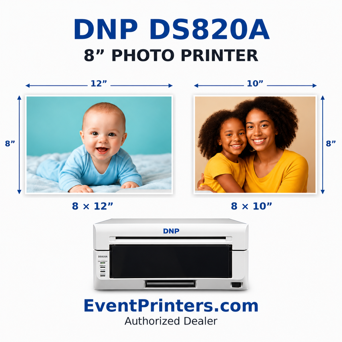 DNP DS820 Photo Printer for 8x10 and 8x12 Prints
