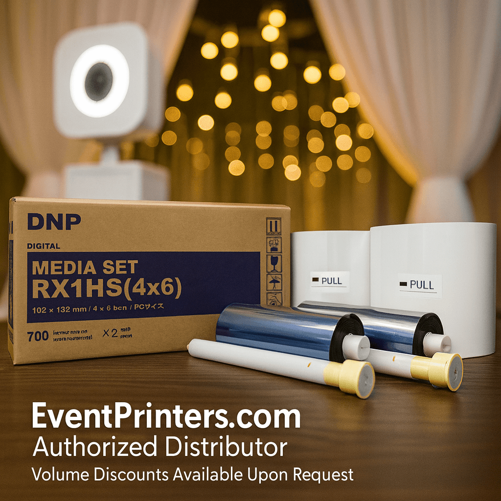 dnp 4x6 paper media for use with RX1HS and RX1 photo booth pinter