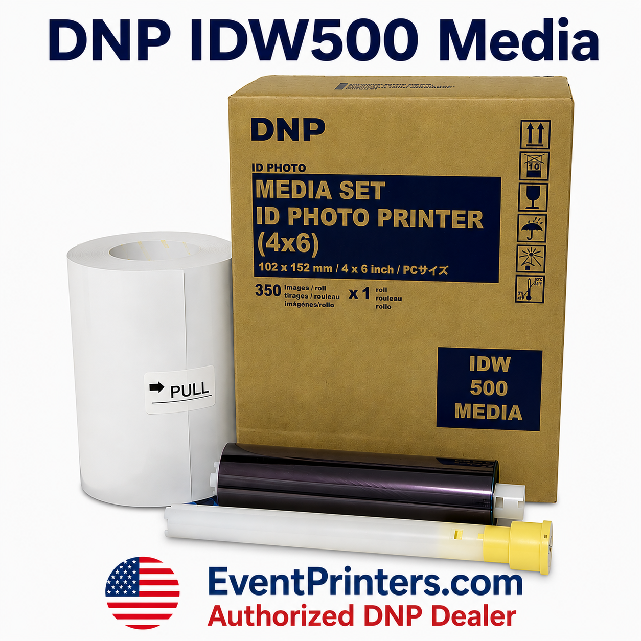 dnp idw500 media print kit for passport photos and ID photos