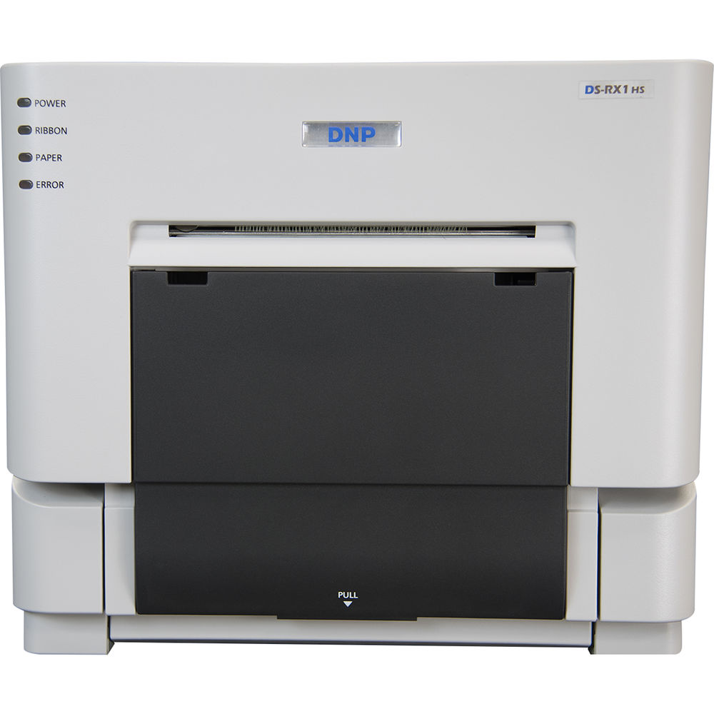 DNP DS-RX1HS Photo Printer front view, designed for fast, reliable printing for photo booth operators and event photographers.