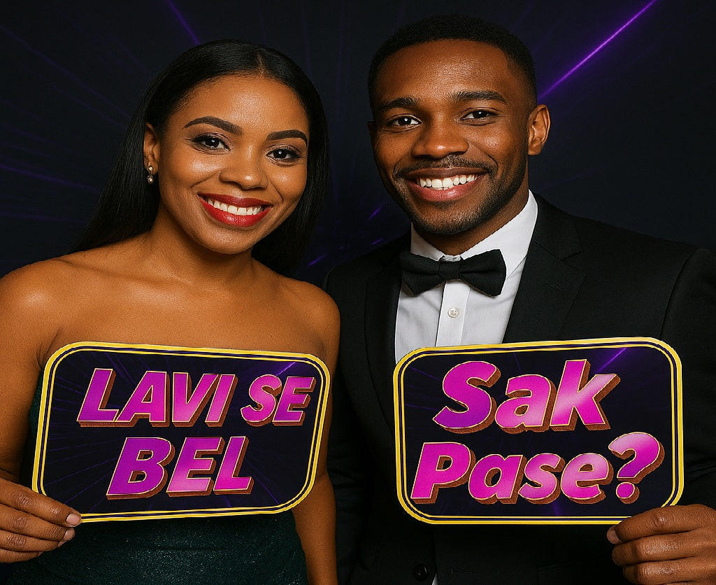 Haitian Party Photo Booth Props