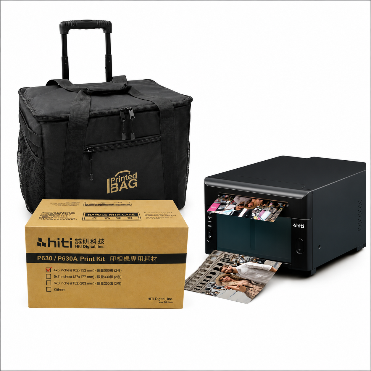 Hiti P630A Printer with media and carrying case
