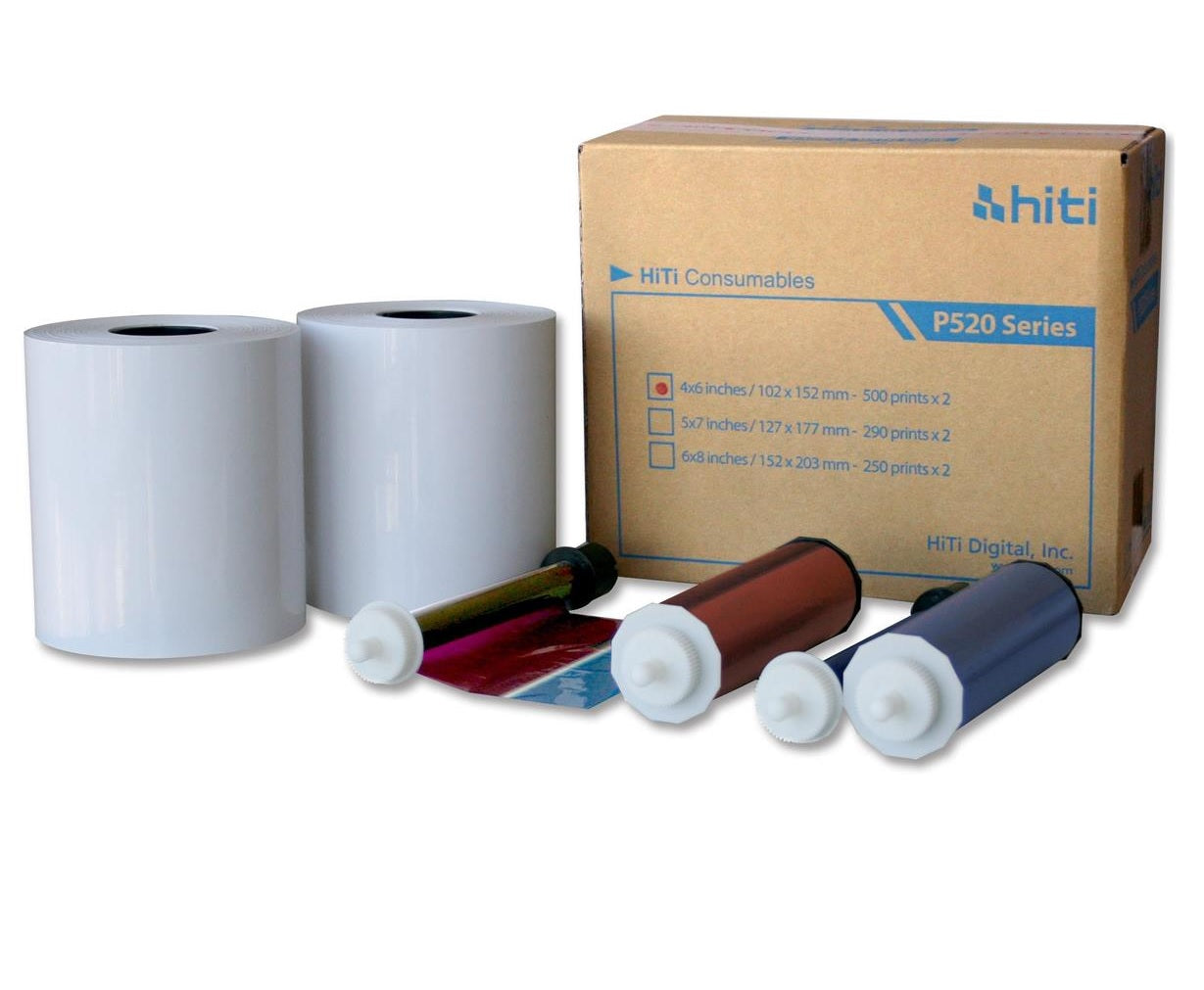 hiti 4x6 paper and ribbon case media for P525L and P520l printer