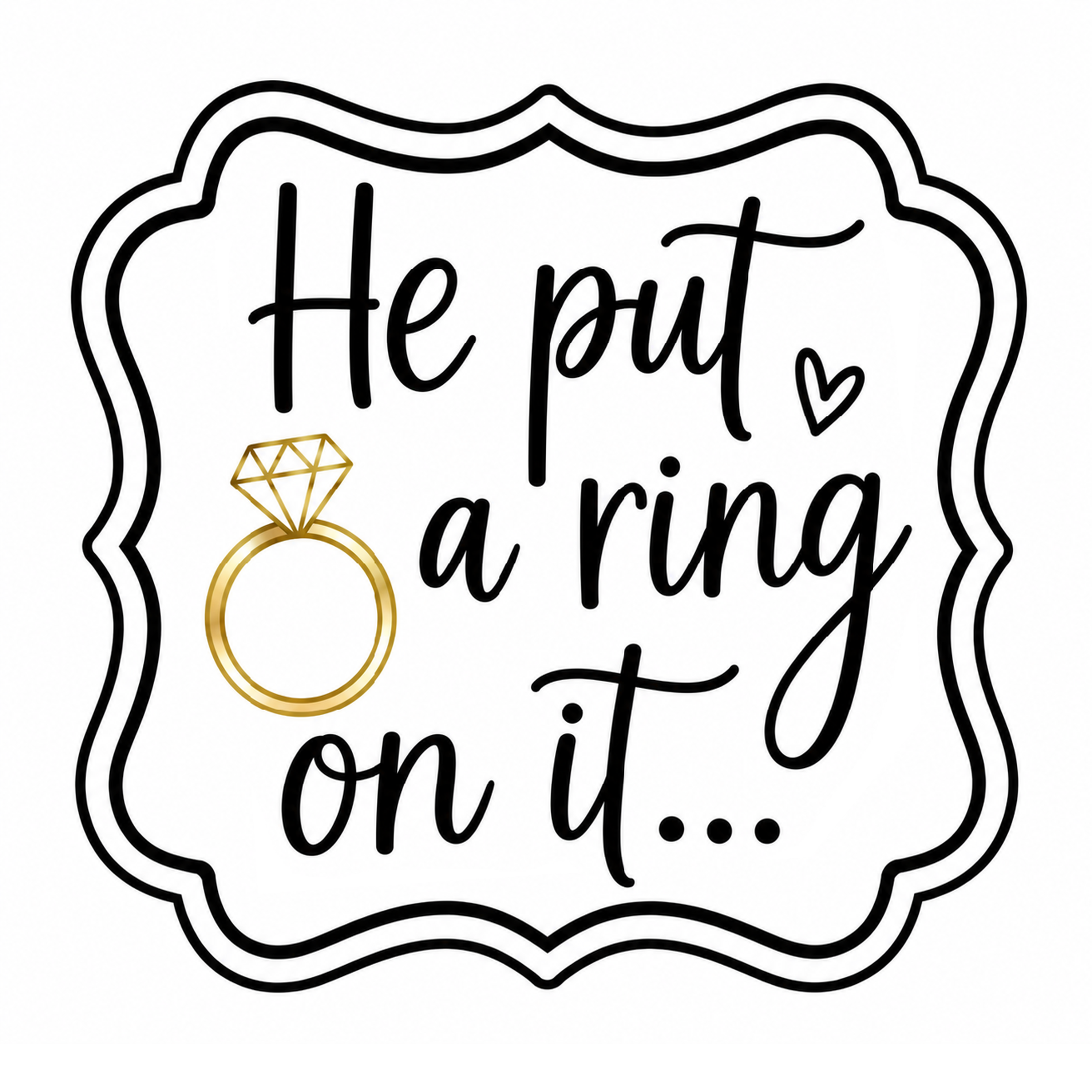 Elegant Engagement Photo Booth Props – 5 Double-Sided Wedding Props