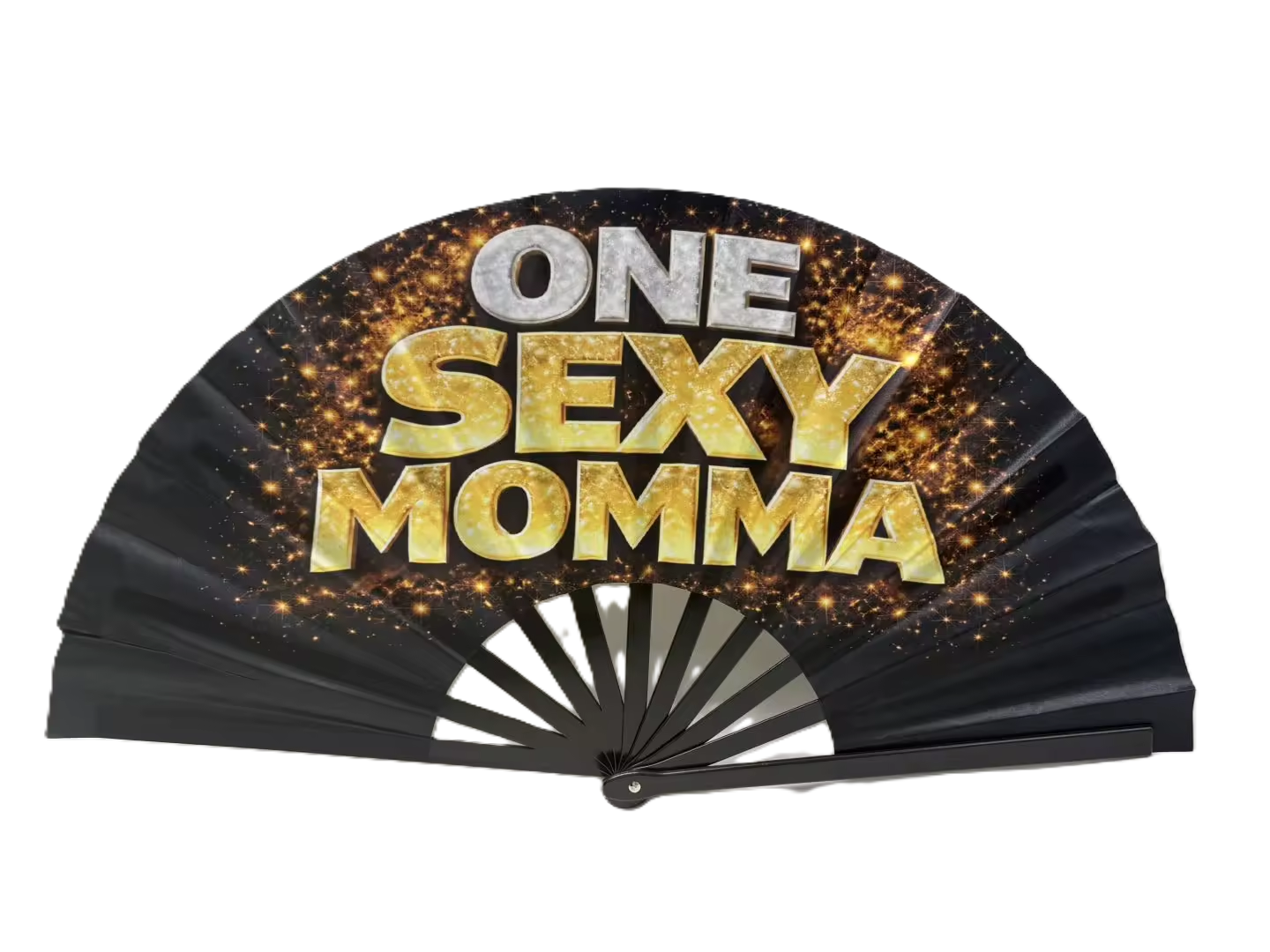 "One Sexy Momma" Folding Fan for Photo Booth Party