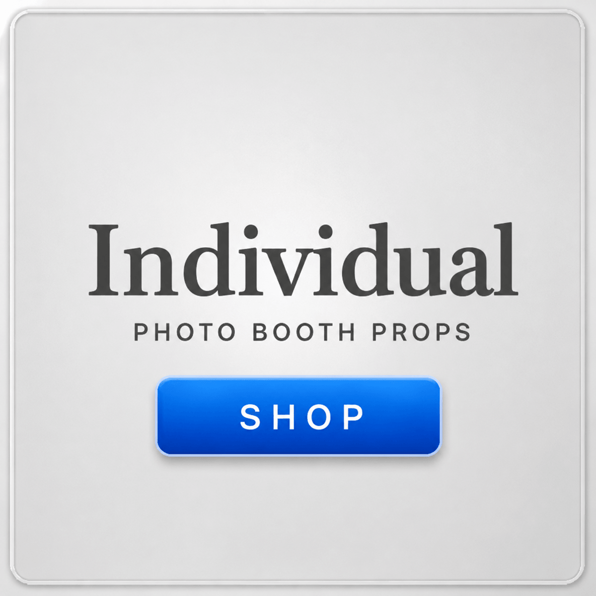 individual single photo booth props
