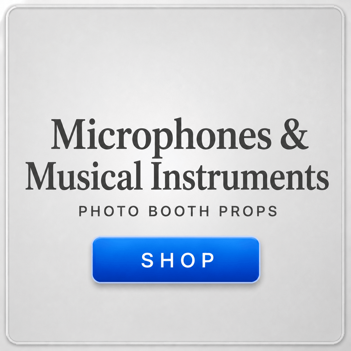 microphone photo booth props musical