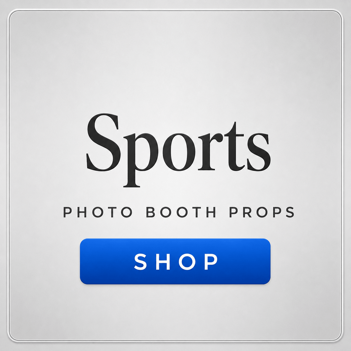 sports photo booth props soccer baseball basketball