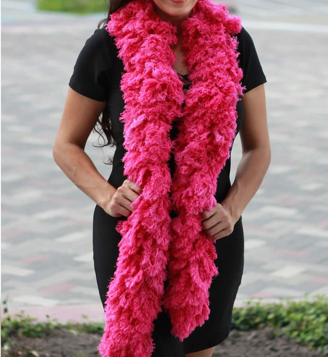 Super Sized PINK Featherless Boa