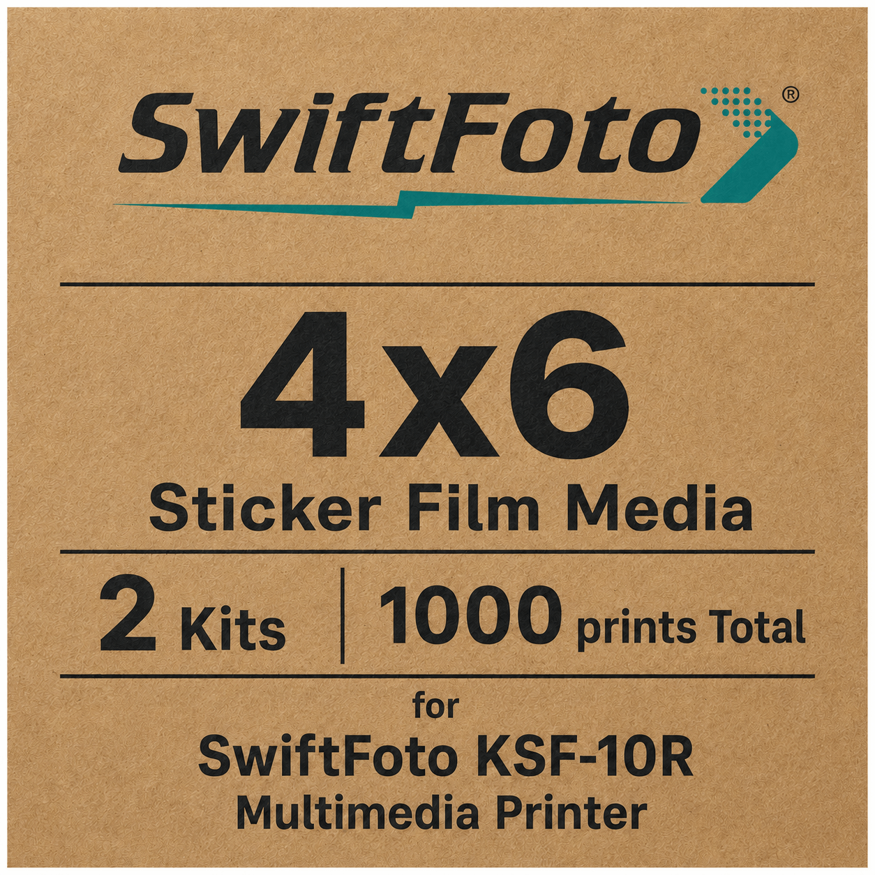 SwiftFoto KSF-10R 4x6 Sticker media
