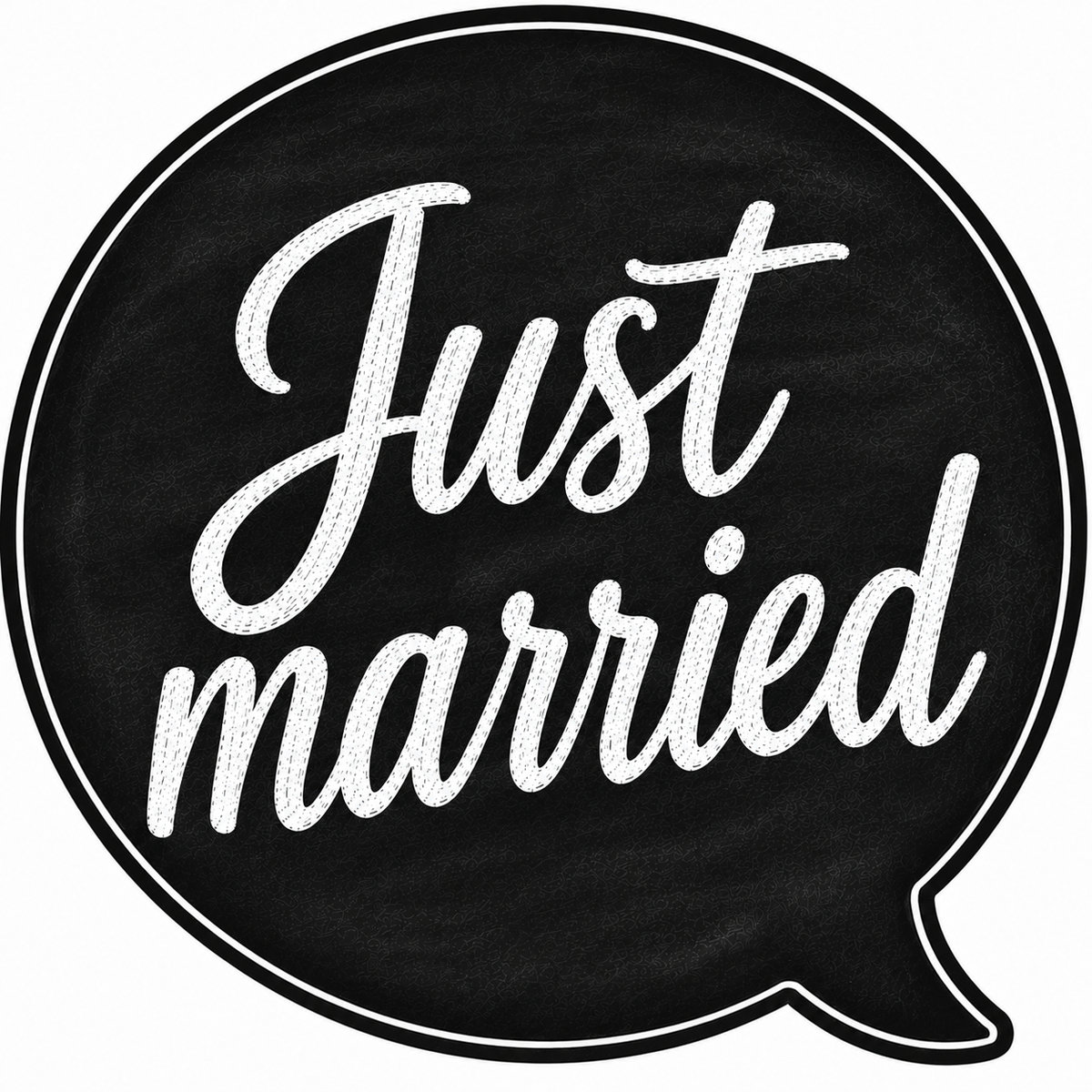 Chalk letters Wedding Prop Set