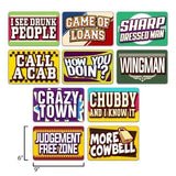 "Anytime Style 2" - FUNNY PHOTO BOOTH SIGN PROPS - Set of 5 - Double Sided. - Eventprinters.com