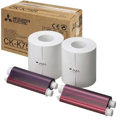 MITSUBISHI CK-K75R 5x7" media for the CP-K60DW-S PRINTER - Eventprinters.com