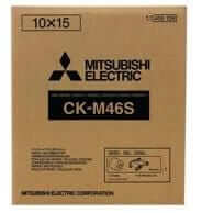 Mitsubishi CK-M46S media kit box for CP-M1A printer, designed for vibrant 4x6" photo prints.