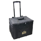 PrinterBag PB2 with retractable handle and wheels. Rolling printer carrying case.