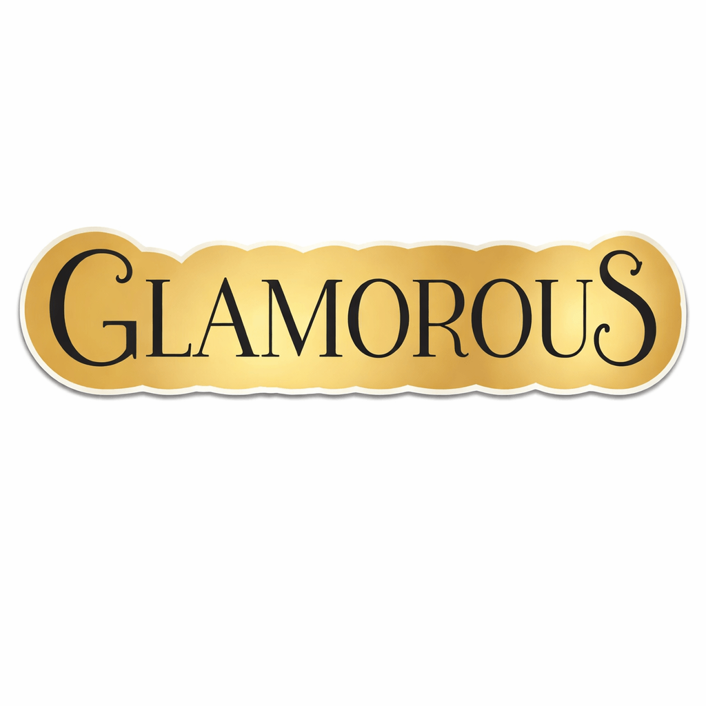 Glamorous Individual Prop beautiful gold sign for photo booth props, 15 inches long, elegant design.