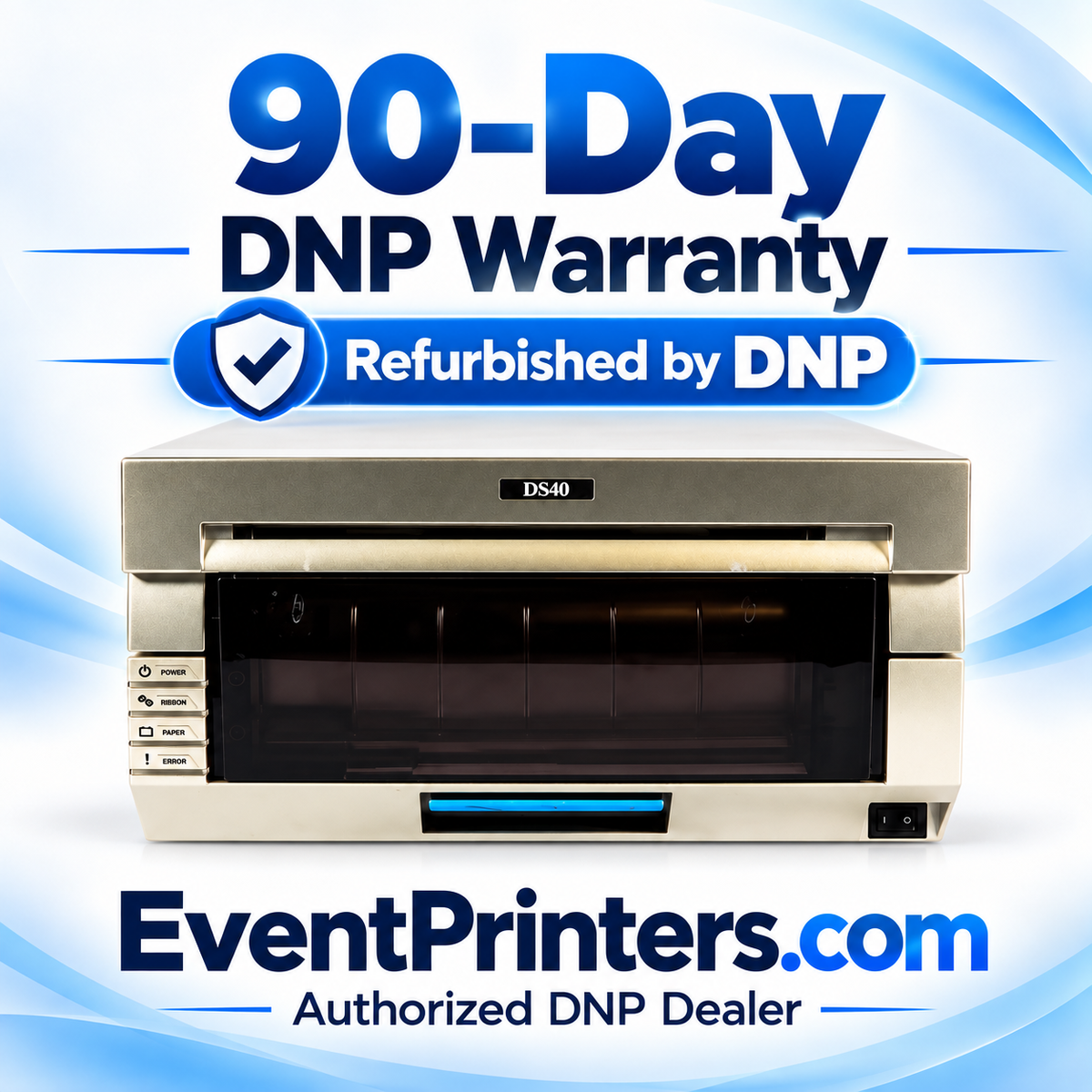DNP DS40 Photo Printer Refurbished with 90-Day Warranty - Ideal for photobooth - authorized dnp dealer