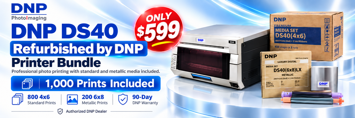 DNP DS40 Photobooth printer refurbished by DNP - authorized DNP dealer