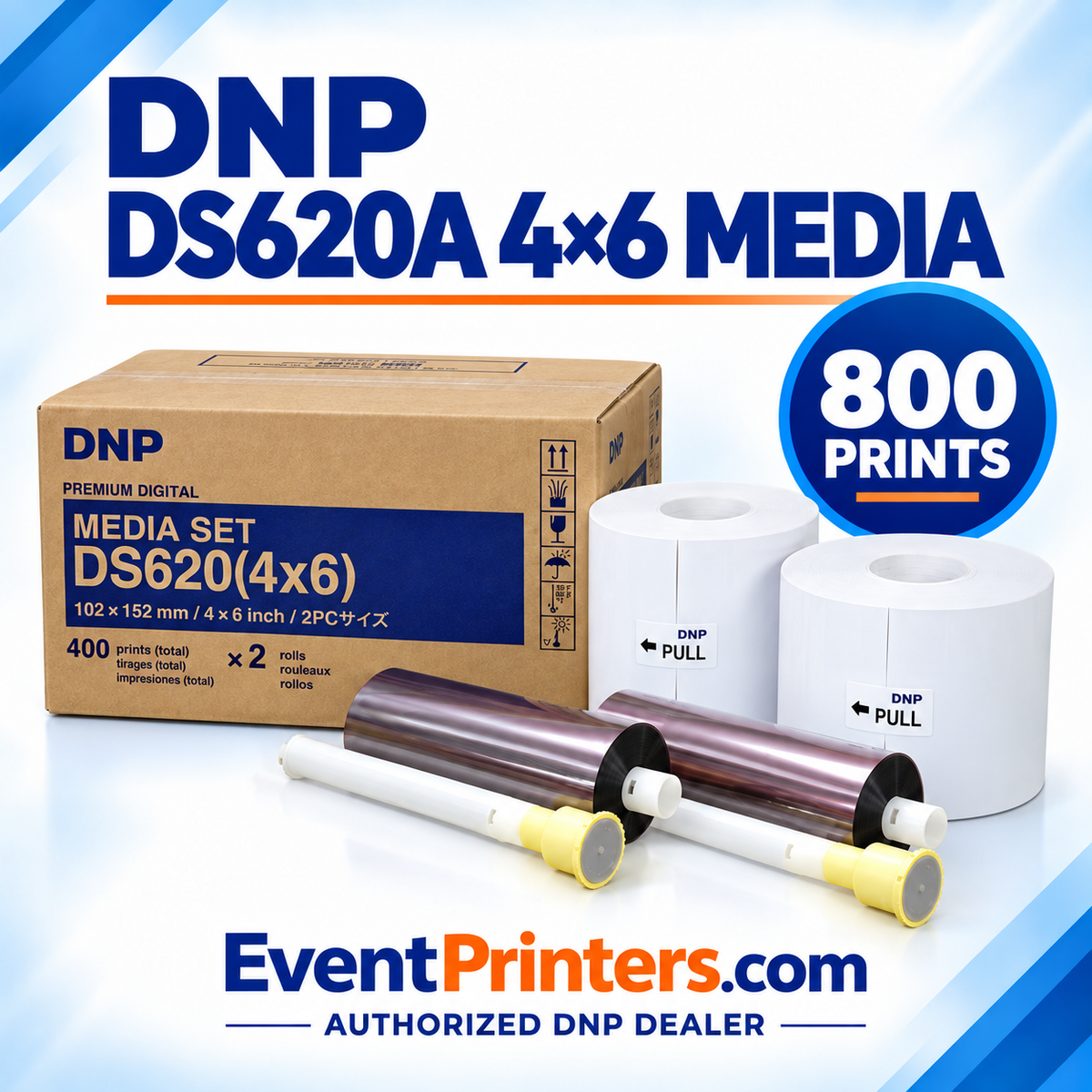 DNP DS620A 4×6 Media - Paper and Ribbon Print Kit
