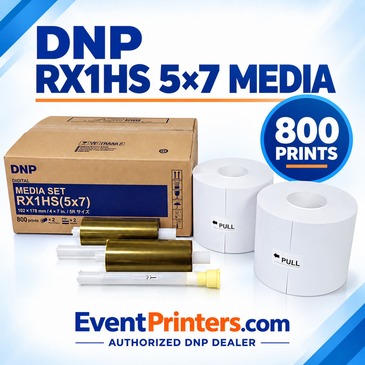DNP RX1HS and RX1 5×7 Media - Paper and Ribbon Print Kit