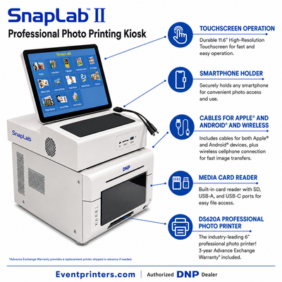 DNP SL620A II Snaplab Printer - Instant Photo Kiosk