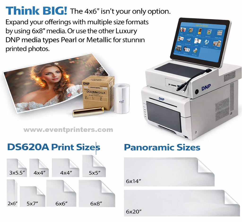 DNP Snaplab SL620A II Print Sizes
