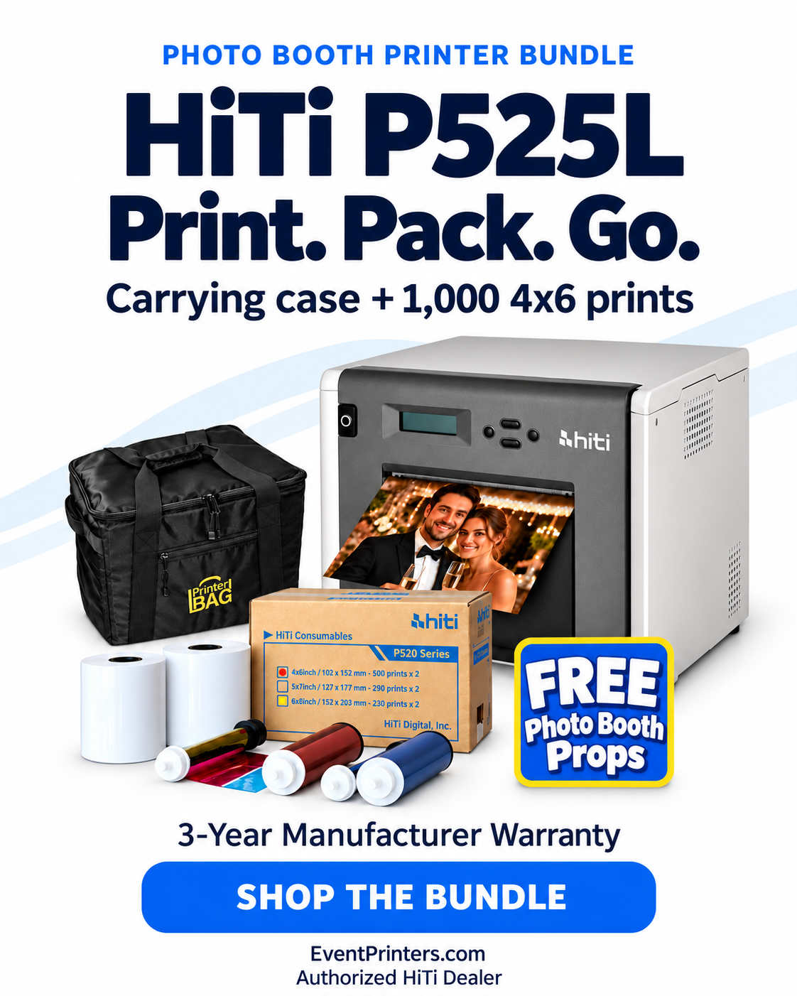 Hiti P525L Photo Booth Printer for Events and Studios - Authorized Hiti dealer