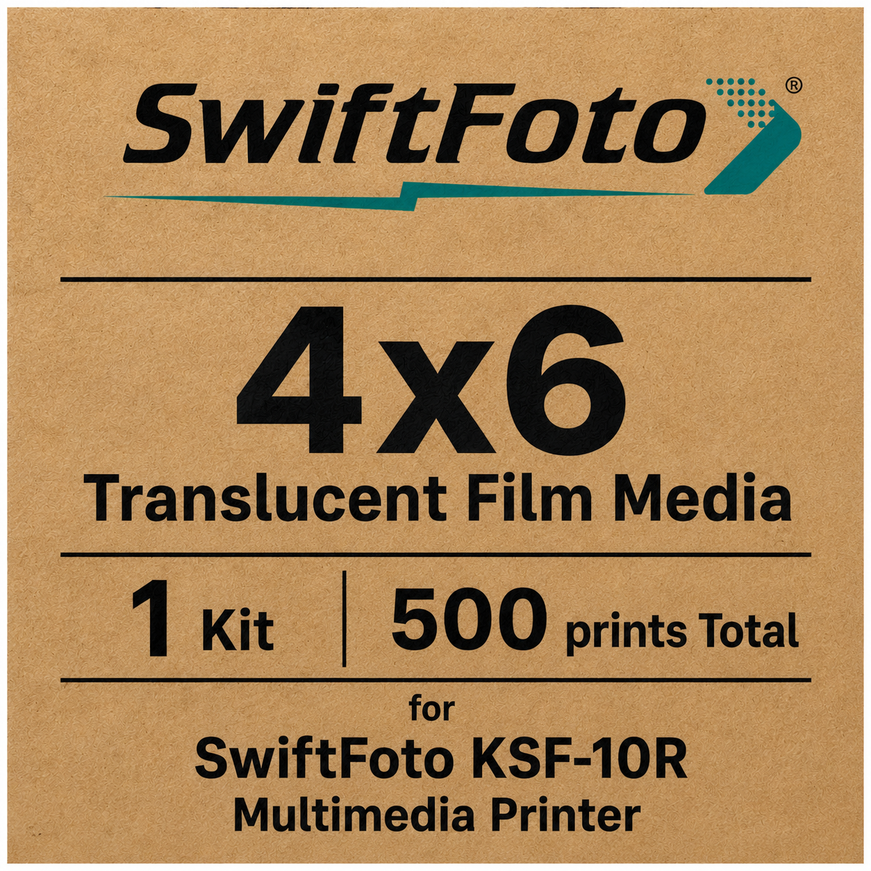 SwiftFoto KSF-10R 4x6 Translucent Film Media – 500 Prints