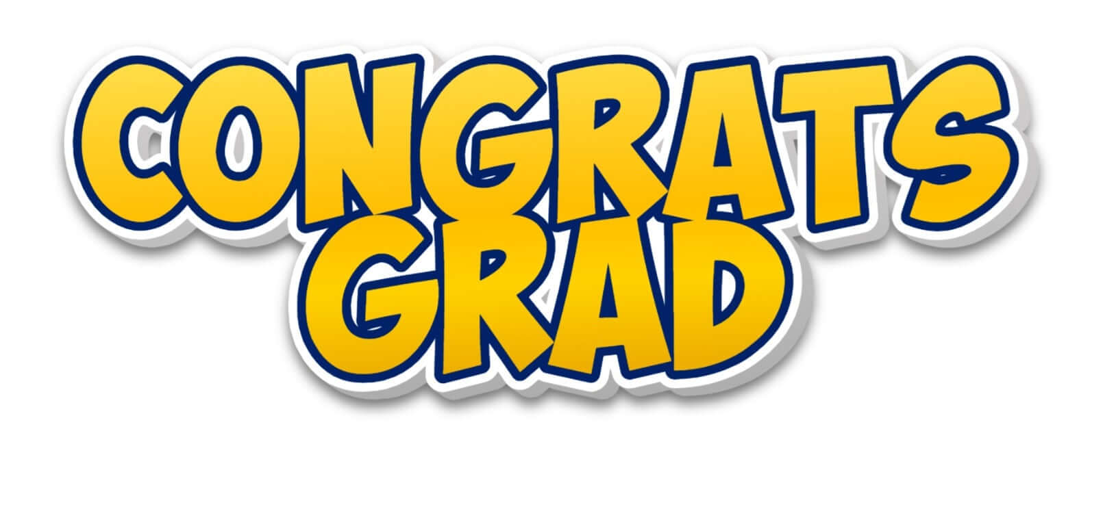 Congrats Grad Graduation Individual Prop for photo booth props, fun and vibrant design.