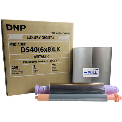 DNP 6 x 8" Luxury Metallic Media Set for DS40 Photo Printer