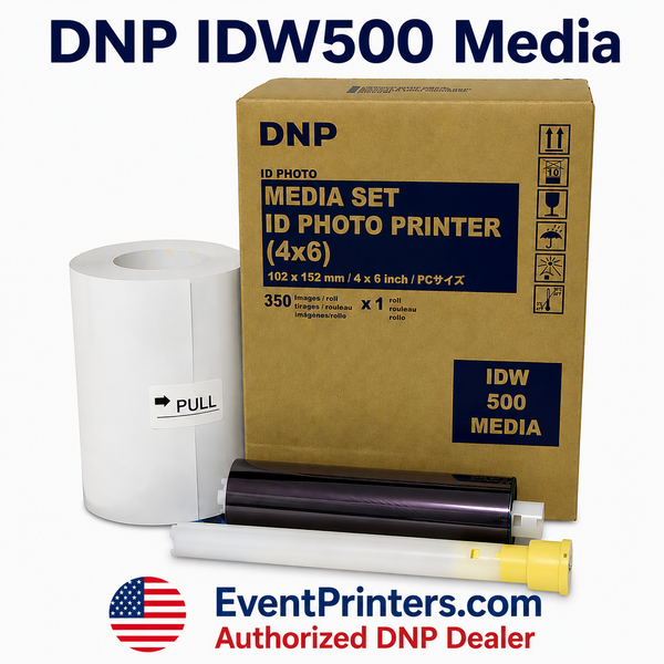 DNP Media for IDW500 ID Passport Photo Printer, 350 Prints