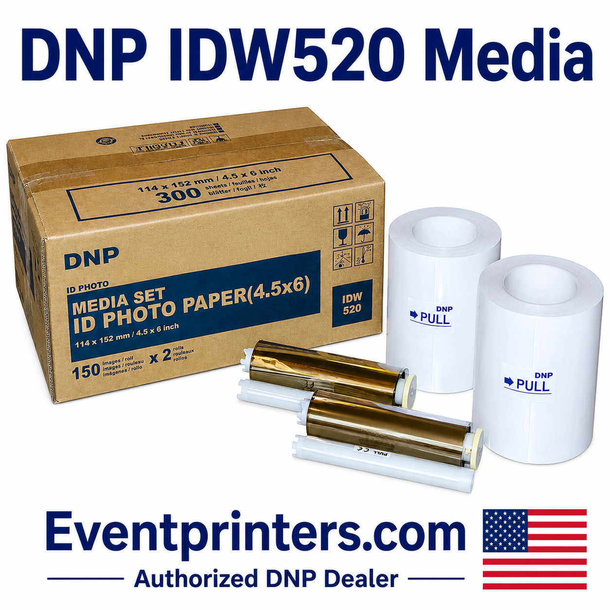 dnp idw520 printer paper media kit