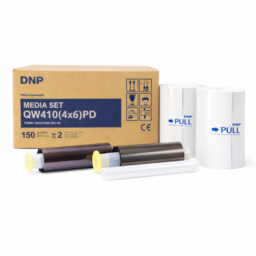 DNP QW410 4x6 Media – Paper & Ribbon Set (300 Prints)